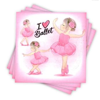 Picture of Servilletas I Love Ballet papel (12uds)