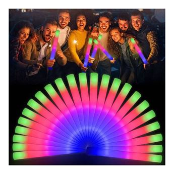 Imagens de Bastón Espuma Luz Led Multicolor 46cm