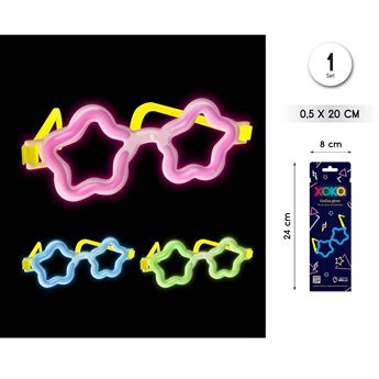 Picture of Gafas Luminosas Flúor Glow Estrella (1 unidad)
