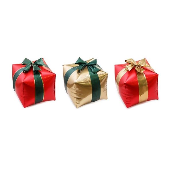 Imagens de Globos Forma Regalos de Navidad Foil 36cm x 34cm (3uds)