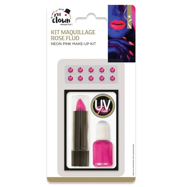 Imagens de Maquillaje Fluor Rosa Neón 