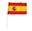 Imagen de Bandera España con Escudo Palo Plástico (45cm x 30cm)