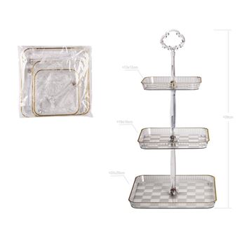 Imagen de Stand Plástico Rectangular 3 Pisos Reutilizables