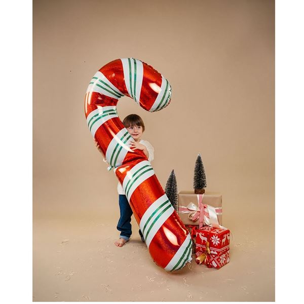 Imagens de Globo Candy Cane Gigante de Navidad (149 x 74 cm)