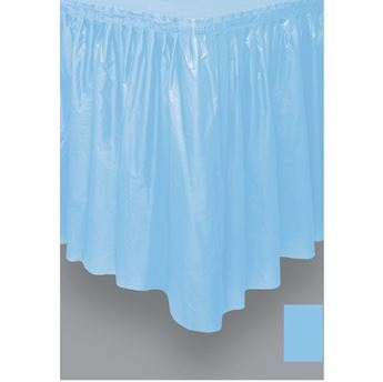 Picture of Falda de Mesa Azul Claro plástico (4,27m x 73cm)