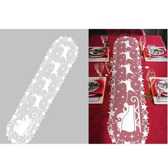 Imagen de Camino de mesa Trineo Blanco 183cm x 46cm