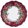 Picture of Platos Cerezas Navidad cartón 27cm (8 uds)