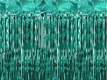 Imagen de Cortina Verde Botella Fiesta (200cm x 100cm)