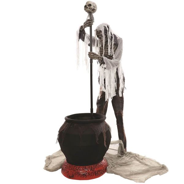 Picture of Figura Esqueleto con Caldero Animatronic (180cm)