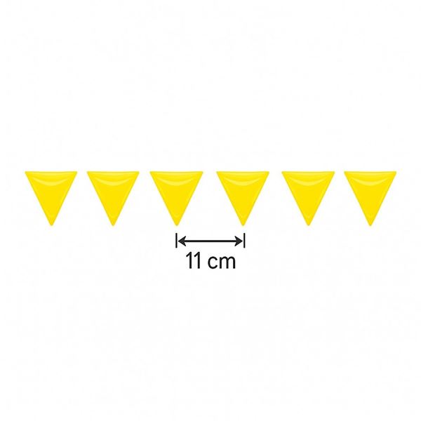 Imagens de Banderín Amarillo plástico 30cm x 20cm (25m)