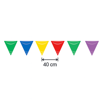 Imagen de Banderín Colores plástico (50m)
