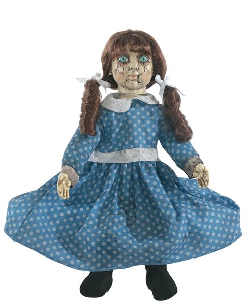 Imagens de Muñeca Giratoria con Cabeza Móvil (28 cm) – Decoración Animada de Halloween