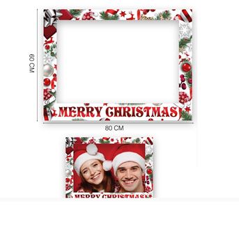 Imagen de Marco Photocall Merry Christmas Grande (80cm x 60cm)