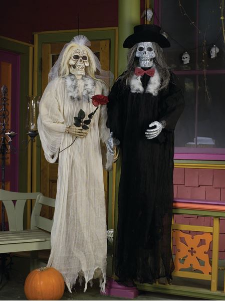 Imagen de Pareja de Novios Esqueléticos Colgantes Halloween – 183 cm