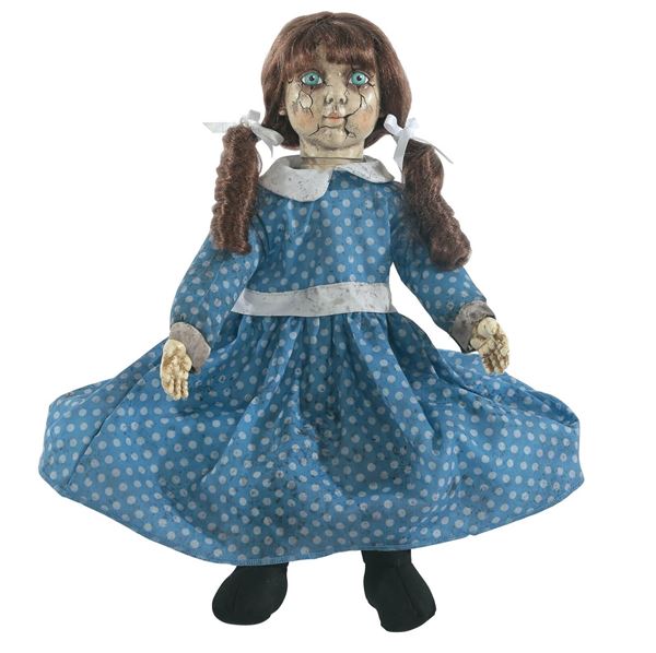 Imagen de Muñeca Giratoria con Cabeza Móvil (28 cm) – Decoración Animada de Halloween