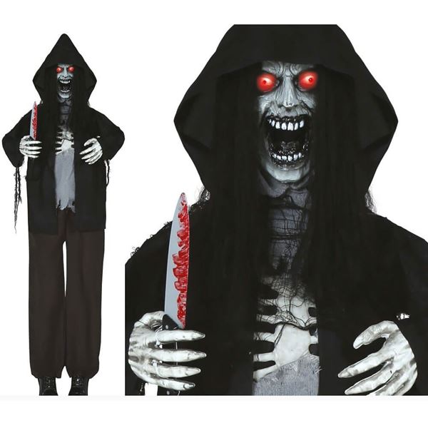 Picture of Figura Zombie Asesino Luz, Sonido y Movimiento con Sensor (180cm)