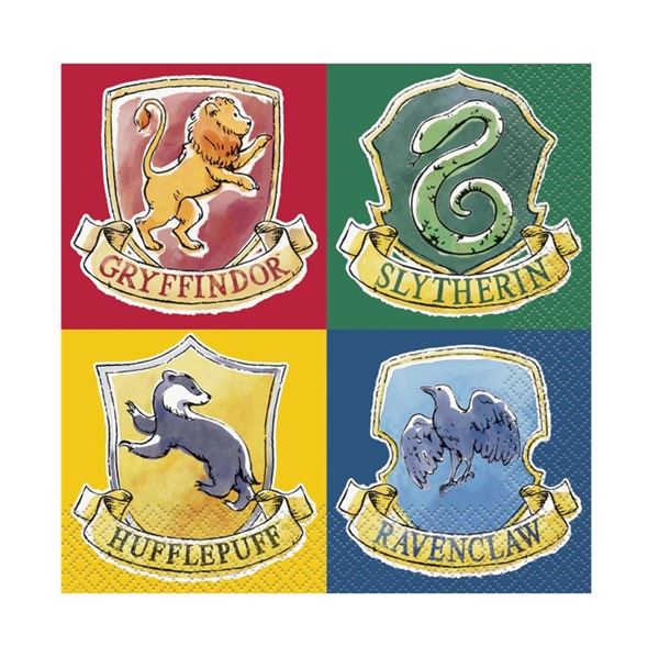Imagens de Servilletas Harry Potter Hogwarts Cumpleaños 33cm (16uds)