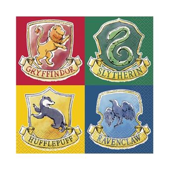 Imagens de Servilletas Harry Potter Hogwarts Cumpleaños papel 33cm (16 unidades)