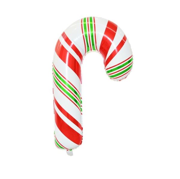 Imagen de Globo Bastón de Caramelo Navideño Grande (78cm)