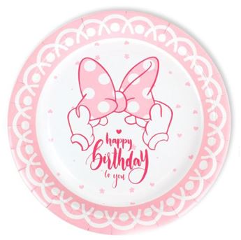 Picture of Platos Pink Lady cartón 23cm (6 unidades)