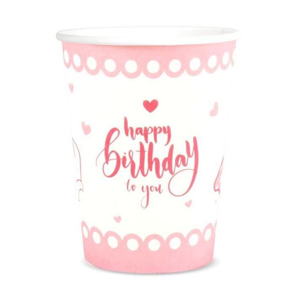 Picture of Vasos Pink Lady cartón 250ml (12 unidades)