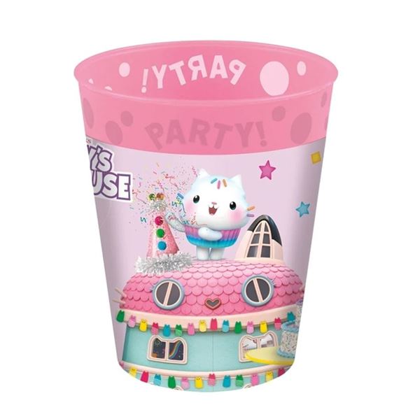 Imagens de Vaso La Casa de Muñecas de Gabby Party Plástico Duro Reutilizable (250ml)