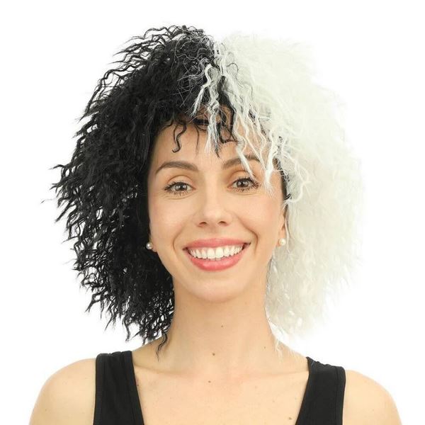 Picture of Peluca Cruella Blanca y Negra