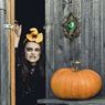 Imagen de Decoración Timbre Ojo Embrujado Halloween, Luz, Sonido y Movimiento (14 x 5 x 20 cm)
