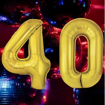 Picture of Globo Número 40 Dorado Gigante (86cm)