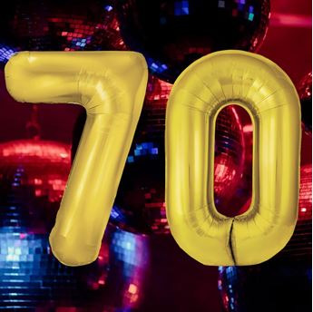 Picture of Globo Número 70 Dorado Gigante (86cm)