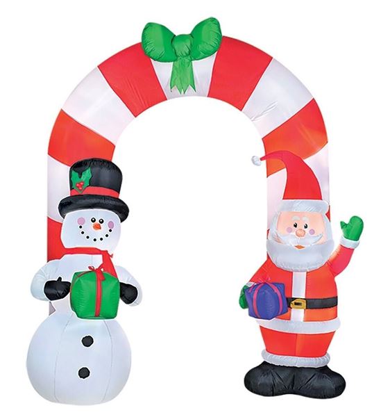 Picture of Arco Hinchable Navideño Papá Noel y Muñeco de Nieve (240cm)