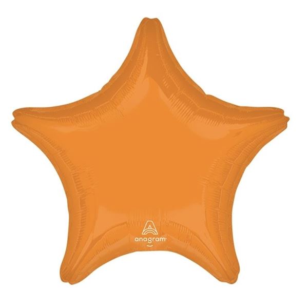 Picture of Globo Foil Estrella Naranja 48cm