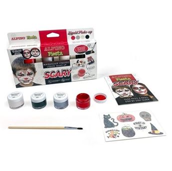 Picture of Kit Maquillaje Halloween Liquido con Pincel Pintacaras 