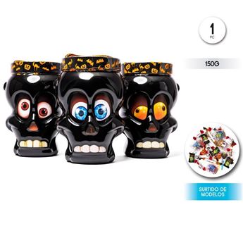 Imagen de Tarro Calavera Surtido de Caramelos Halloween