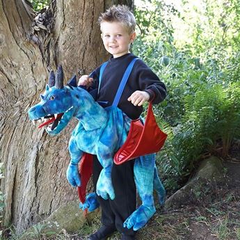 Imagens de Disfraz Dragón Azul Infantil Tirantes
