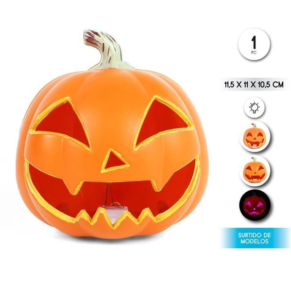 Imagens de Calabaza Pumpkin Pequeña con Luz (11cm)