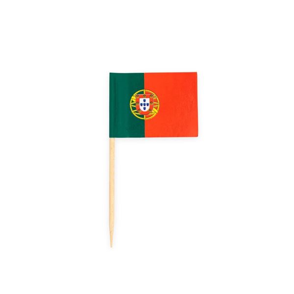 Picture of Pack 50 Mini banderas de Portugal palillo 