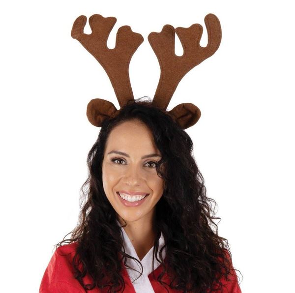 Imagens de Diadema Cuernos Reno Navidad Unisex 22cm