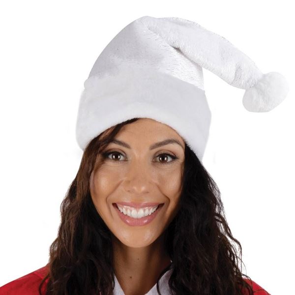 Imagens de Gorro Santa Claus Blanco Especial Aterciopelado Adulto