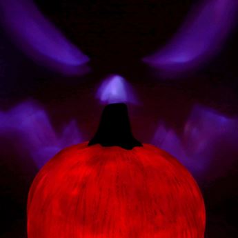 Imagens de Calabaza con Sonido y Luz con proyección Led 44cm