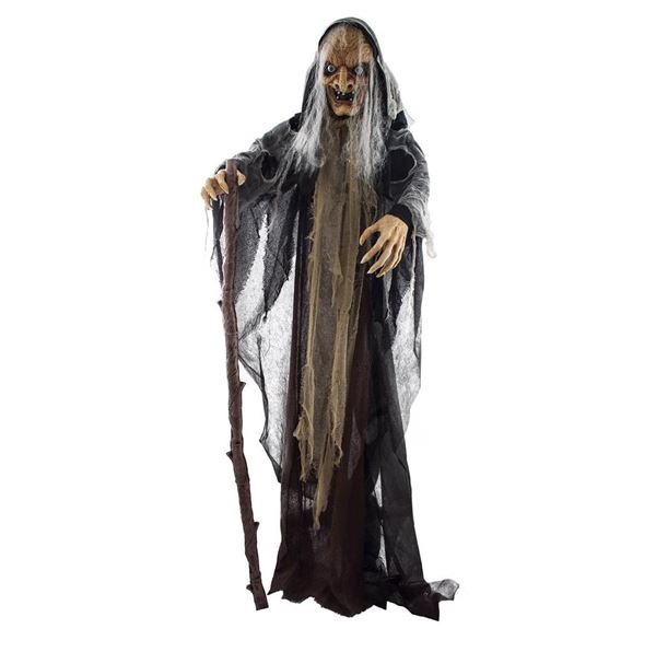 Imagen de Figura Bruja Animatronic Halloween Sonido, luz y movimiento