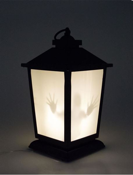 Picture of Farol Halloween con sombras Luz y Sonido (32cm)