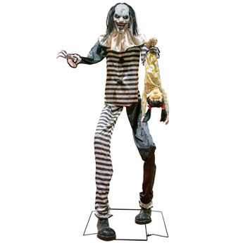 Imagen de Figura Animatronic Payaso terror con niña 240cm