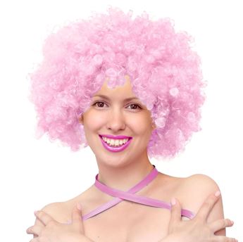 Picture of Peluca Afro Rosa Rizada