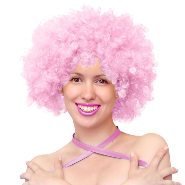 Picture of Peluca Afro Rosa Rizada