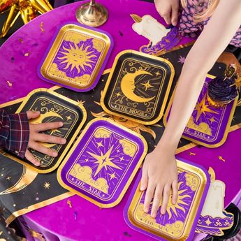 Imagen de Platos Místicos Sol, Luna y Estrellas cartón (6 unidades)