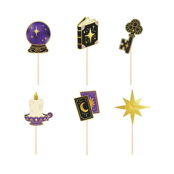 Imagen de Topper Místicos Sol, Luna y Estrellas (6 unidades)