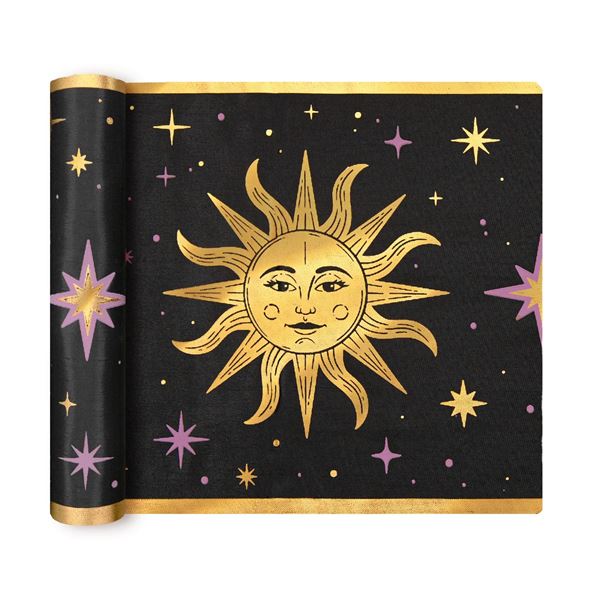 Imagen de Camino de Mesa Místico Sol, Luna y Estrellas (3m)