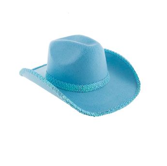 Imagen de Sombrero de Vaquero Cowgirl Azul Claro