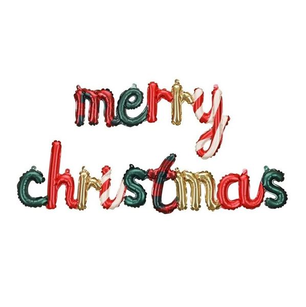 Imagen de Globo de Navidad Merry Christmas Letras (143cm x 25cm)